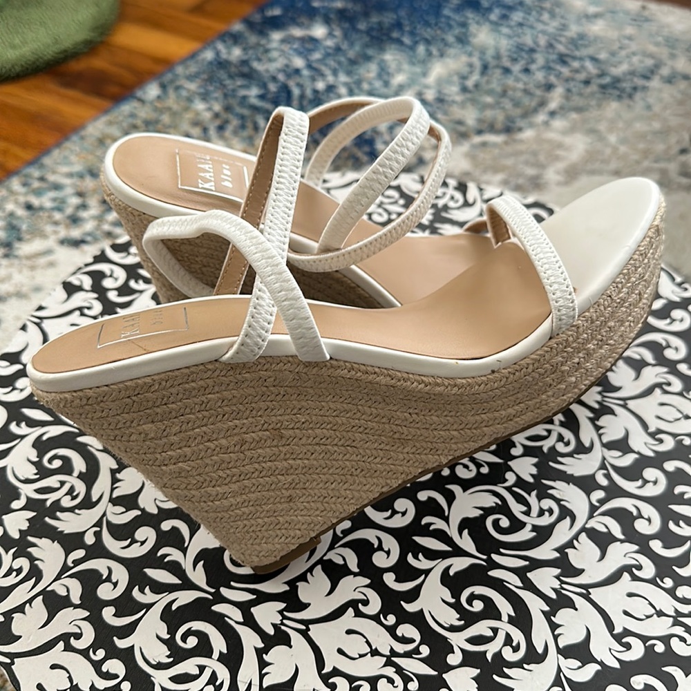 Kaari Blue wedge heels